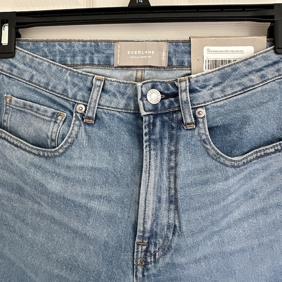 NWT Everlane The Curvy Cheeky Straight Jean, High Rise, 26 Regular - Picture 7 of 8